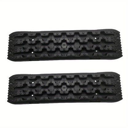 Vehicle Recovery Traction Boards 2-Pack – Heavy-Duty Anti-Slip Off-Road Escape Boards for Snow, Mud & Sand, Reinforced PP Material, 10-Ton Load Capacity, Emergency Self-Rescue for 4WD & SUV