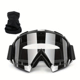 Black frame with clear lenses and headband
