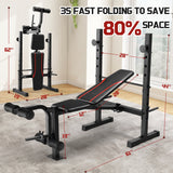 Black Weight Bench Set