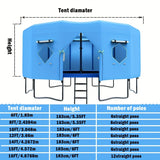 6ft Blue trampoline tent