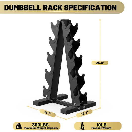 Rubber Coated Hex Dumbbell Set with Rack 100-200lb Heavy Duty Free Weights for Strength Training Exercise Fitness Home Gym 100LB 150LB 170LB 200LB