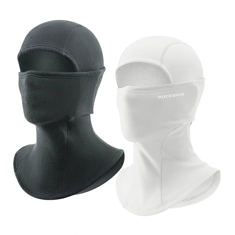 Balaclava Mask White / Thick-fleece-Deepgray2 option