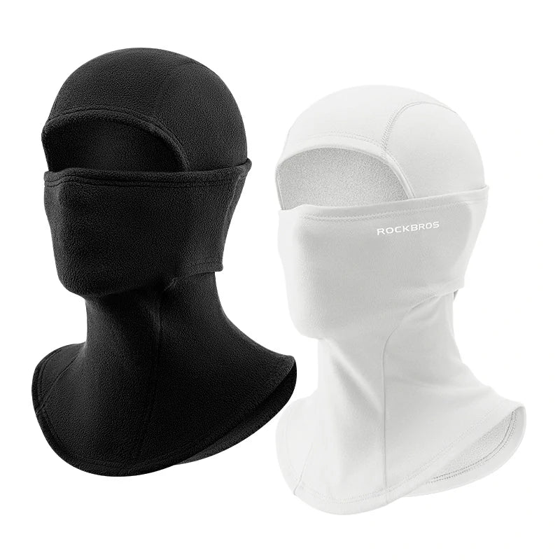 Balaclava Mask White / Thick-fleece-Black2 option