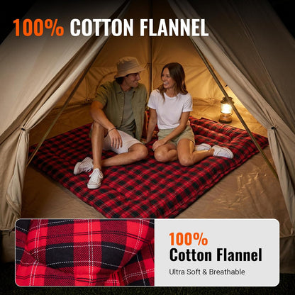 Wide Flannel Camping Sleeping Bag source view 55