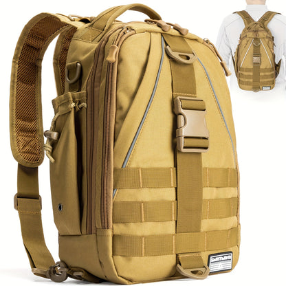 Waterproof Fishing Backpack Tackle Sling Bag – Rod Holder Daypack for Shore, Kayak & Fly Fishing | Men Women Outdoor Gear