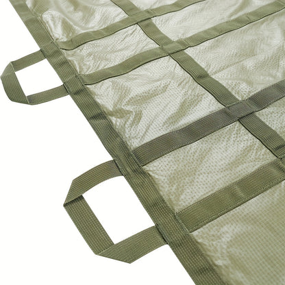 Emergency Stretcher Disposable 661LB Capacity – Portable Water-Resistant Rescue Litter with 10 Handles | 230T Nylon PA Stretcher for Mass Casualty, Disaster Response & IFAK Tactical Gear | 186×68cm