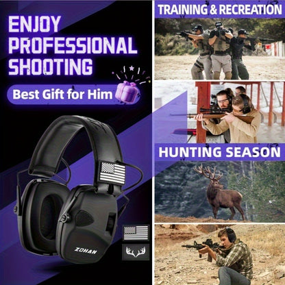 Electronic Shooting Earmuffs NRR 23dB – Sound Amplification