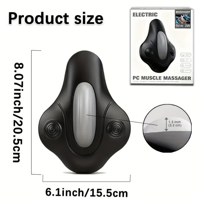 Pelvic Floor Trainer Electric Massage Cushion – 6 Vibration Modes, Wireless Rechargeable, Hip & Leg Muscle Training for Men Women, Home Gym Office Use