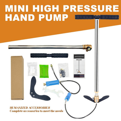 Mini Scuba Tank Set 0.5L – Reusable Diving Cylinder with Hand Pump, 3000PSI 200Bar, 35 Breaths Backup Air for Shallow Water Diving Reef Exploration Rescue