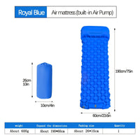Blue single sleeping pad