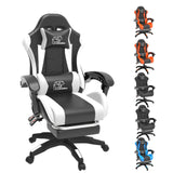 WHITE&BLACK WITH FOOTREST