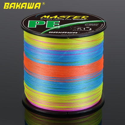 PE Braided Fishing Line 500m – 4 Strand 100% PE, Multi-Color & Solid Colors, 20-85lb, Saltwater Freshwater Carp Fishing
