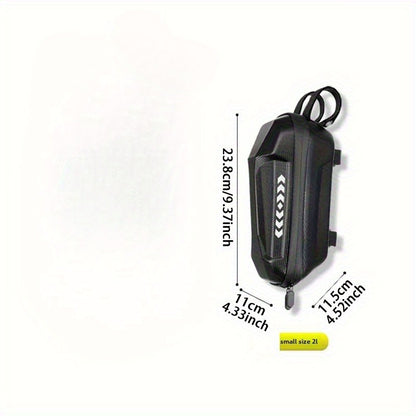 Electric Scooter Handlebar Bag Front Storage 2L Large Capacity – Portable Waterproof Handlebar Pouch for Phone, Wallet & Essentials, Universal Fit for E-Scooter, Bike & Bicycle