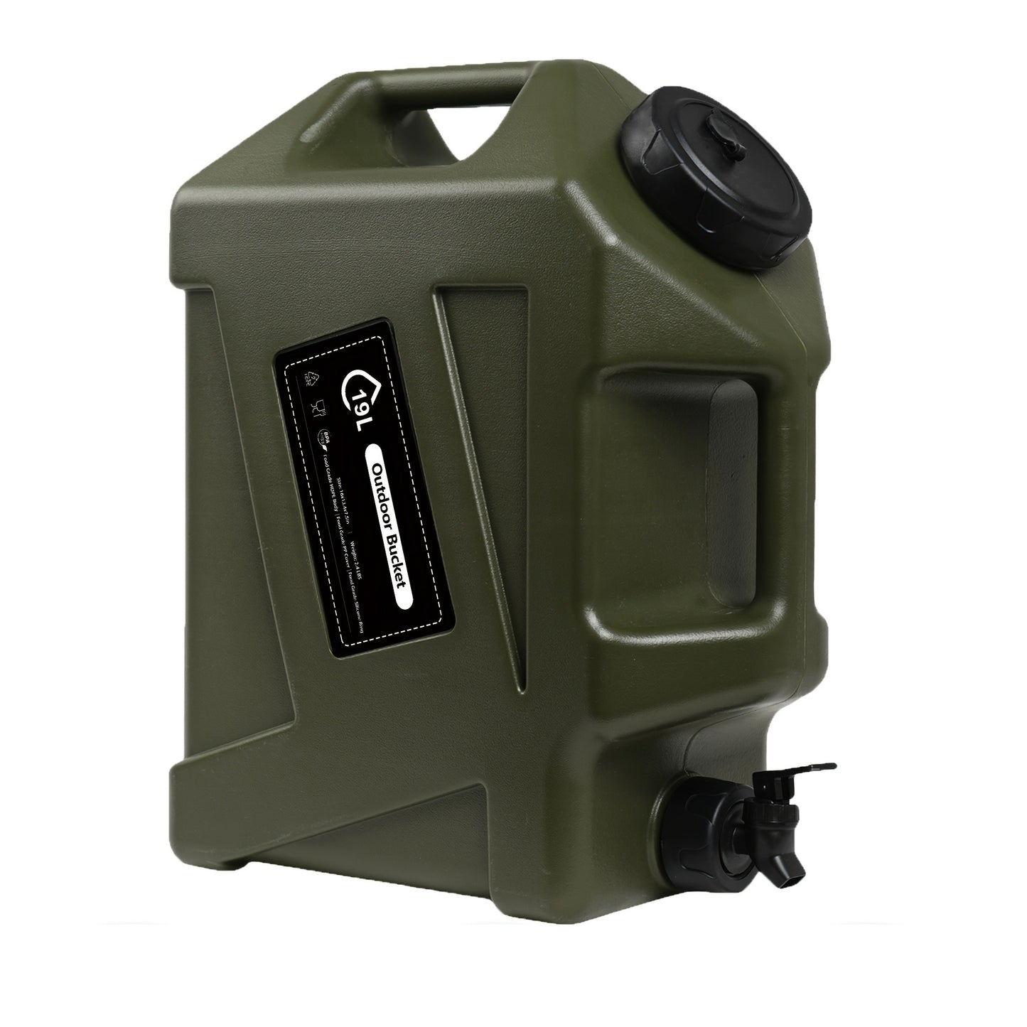 Water Storage Container with Spigot 2 Handles BPA Free PVC Collapsible Water Jug for Camping Outdoor RV Hiking Emergency Survival Portable Water Tank 3.2Gal 5Gal 2.6Gal Multi-Color Options