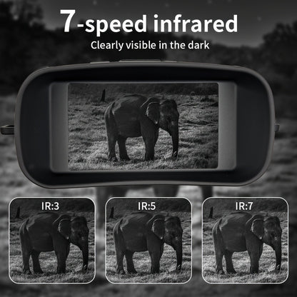 Digital Night Vision Monocular 6X – Infrared Night Vision Scope with 2000mAh Battery, 3" LCD Screen & Photo/Video Recording for Hunting Camping Wildlife