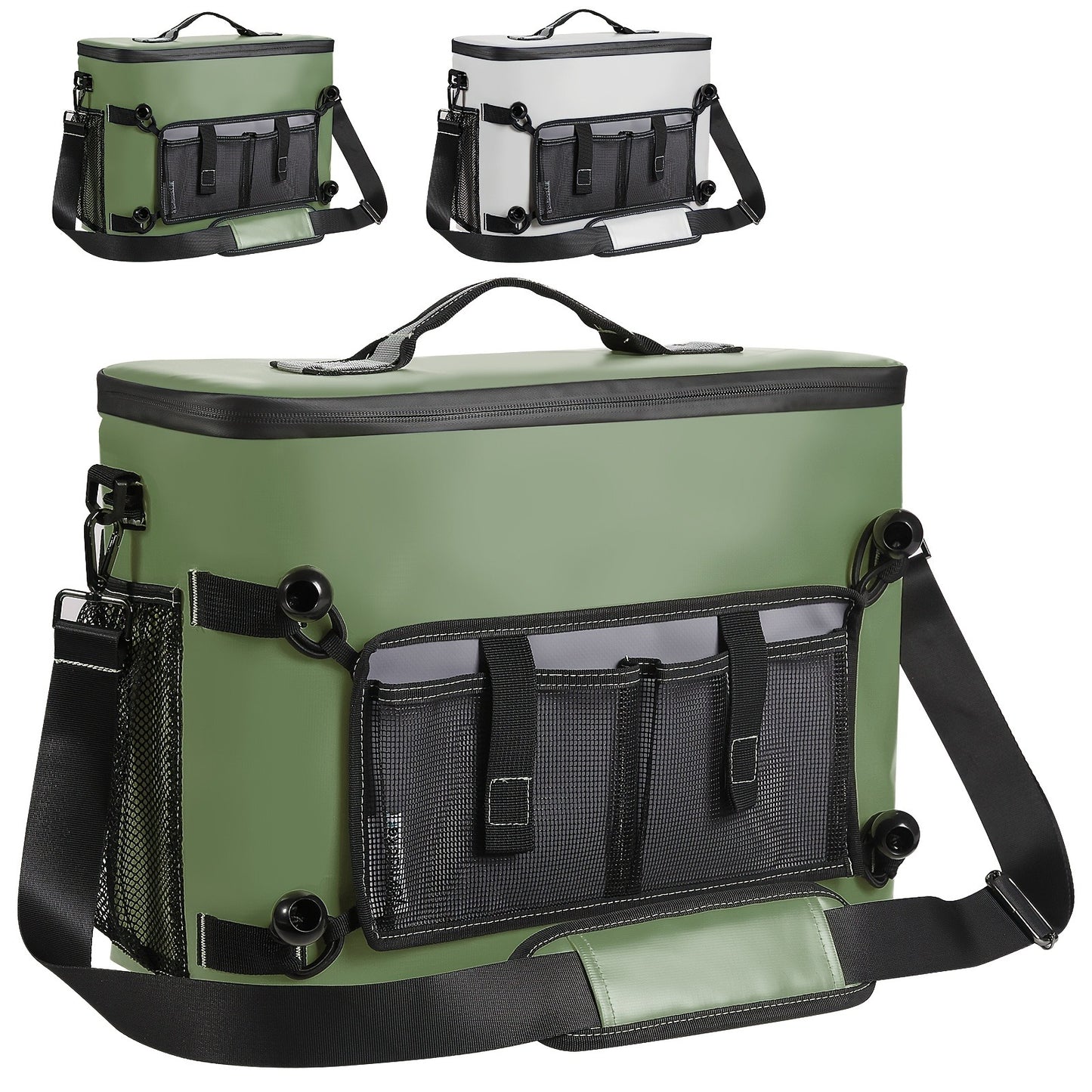 Kayak Cooler Bag with Lawn-Chair Style Seat Back – Insulated Portable Ice Chest for Kayaking, Boating, Beach, Camping & Travel, Adjustable Shoulder Strap, Keeps Drinks & Snacks Cold All Day