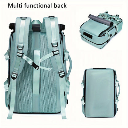 Large Capacity Laptop Backpack with Shoe Compartment & USB Charging Port – Waterproof Soft Shell Daypack for Men & Women, Multi-Functional Travel Rucksack for Business, College & Daily Commute, Multiple Colors Available
