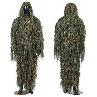 Leaf Camouflage Ghillie Cloak – Lightweight Camo Suit for Hunting, Bird Watching, Wildlife Photography, Tactical Training & Halloween Costume | 2 Sizes