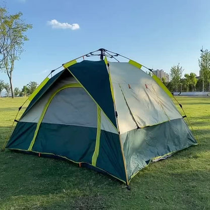 Automatic Instant Setup Camping Tent for 1-3 or 3-4 Persons - Full Season Pop Up Tent with Double Doors & Mesh Windows, Windproof Lightweight Backpacking Tent for Camping, Hiking, Hunting, Travel & Outdoor Shelter