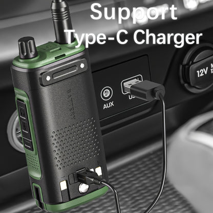Ham Radio Walkie Talkie Tri-Band, BAOFENG UV-17R Long Range Two Way Radio 999CH VOX USB-C, VHF UHF Dual Band, CHIRP Compatible, Wireless Frequency Copy, Earpiece & Flashlight Included