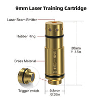 (1PC) 9mm Dry Fire Laser Cartridge (9*18mm)