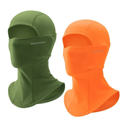 Balaclava Mask Deep-Green / Orange2 option