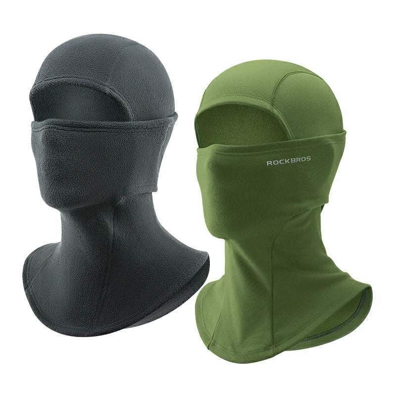 Balaclava Mask Deep-Green / Thick-fleece-Deepgray2 option