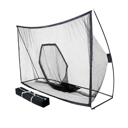 Golf Practice Net with Target & Swing Guide - 7x10 FT & 7x7 FT Driving Range Training Net, Easy Assembly, Indoor Outdoor Use, Professional Golf Training Aid for Backyard Home