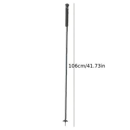 7-in-1 Tactical Hiking Staff – Adjustable Aluminum Alloy Mountaineering Stick with Compass, Fire Starter, Saw, Screwdriver & Pliers – Multi-Tool Walking Pole for Hiking, Climbing & Camping
