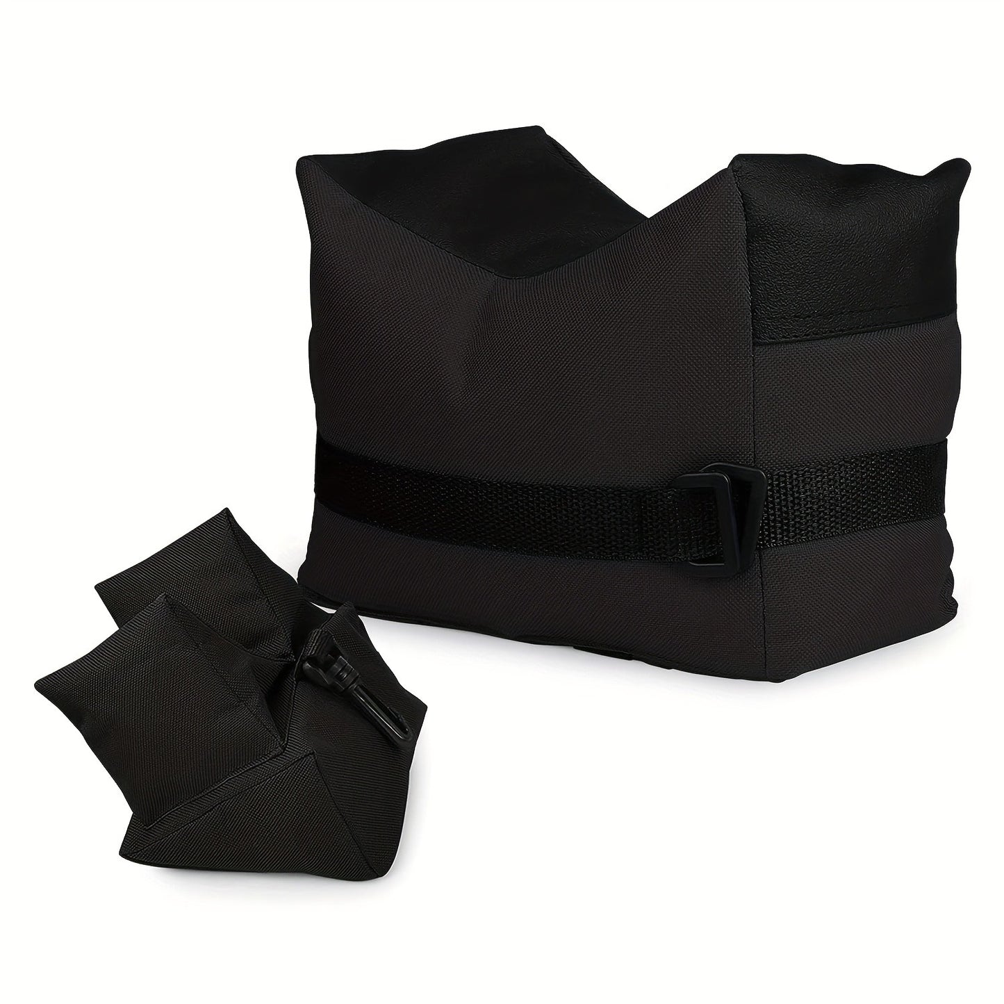 Shooting Rest Sandbag Bags Front & Rear Support Stand Holders for Rifle Gun Shotgun Bench Rest Target Sports Hunting Photography Unfilled Tactical Shooting Bag Set