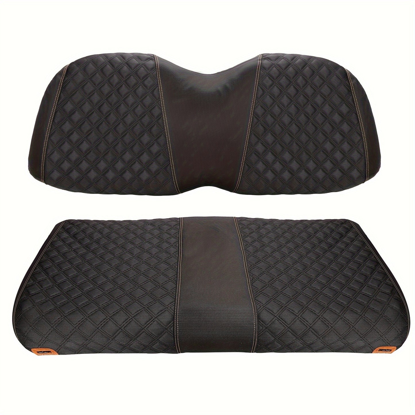 Golf Cart Seat Covers for Club Car Precedent Front Seat 1680D Oxford Cloth No Drilling Required Breathable Washable Air Dry Soft Protective Seat Kit