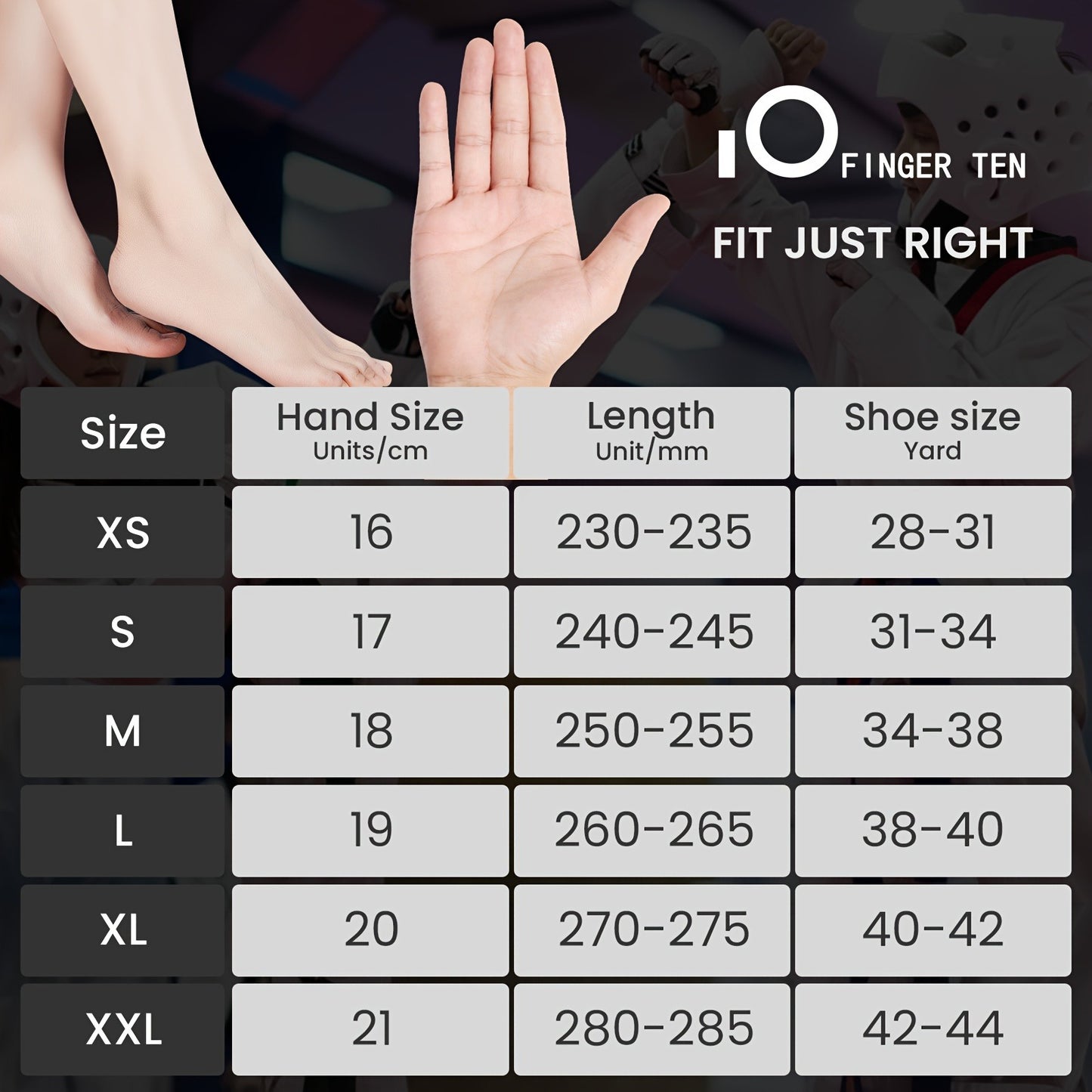Taekwondo Sparring Gear Set Half Finger Gloves Hand & Foot Protectors with Wrist Wraps & Ankle Support for Boxing Kickboxing Men Women