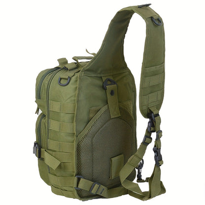 Tactical Chest Bag – Single Shoulder Crossbody Sling Pack for Hiking, Patrol & Outdoor EDC, Adjustable Strap, Multi-Pocket