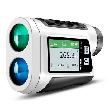 Laser Rangefinder 1000 Yard with Slope Compensation & Vibration Lock – USB Rechargeable Golf Rangefinder with Side Display Voice Broadcast 9 Modes M/Yard/Ft for Golf Hunting Disc Golf Outdoor Measurement
