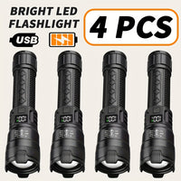 4pcs Rechargeable Flashlights