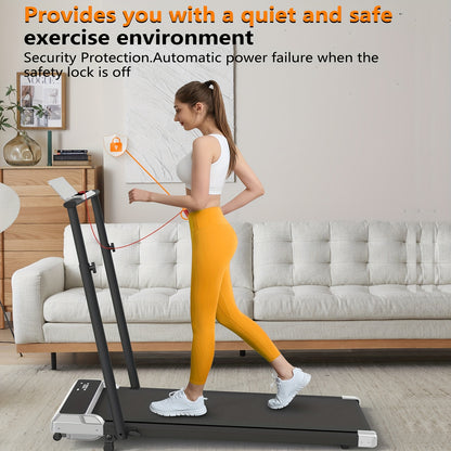Incline Foldable Treadmill Walking Pad – 300lb Capacity, Portable with Handles, Under Desk Compact Design for Home & Office Use – 3 Model Options