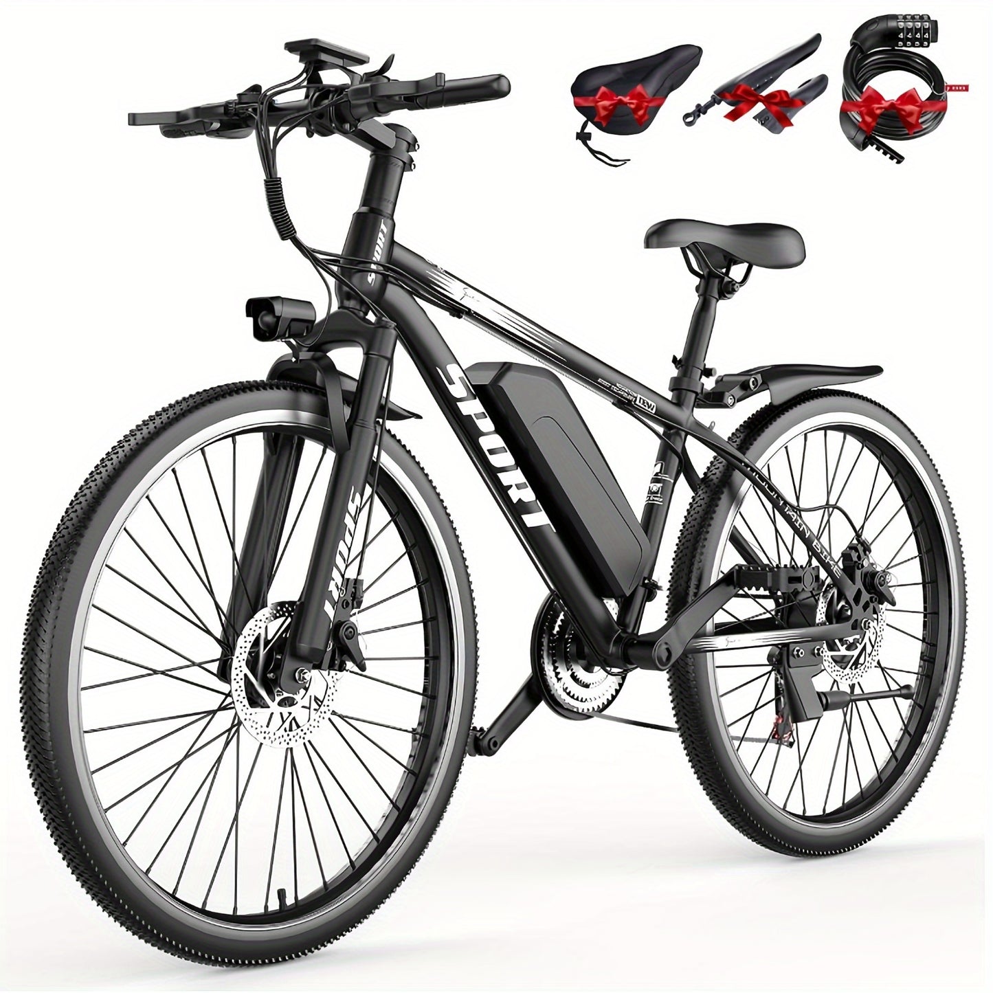 Electric Mountain Bike 26" – 700W 48V 10AH 7-Speed E-MTB