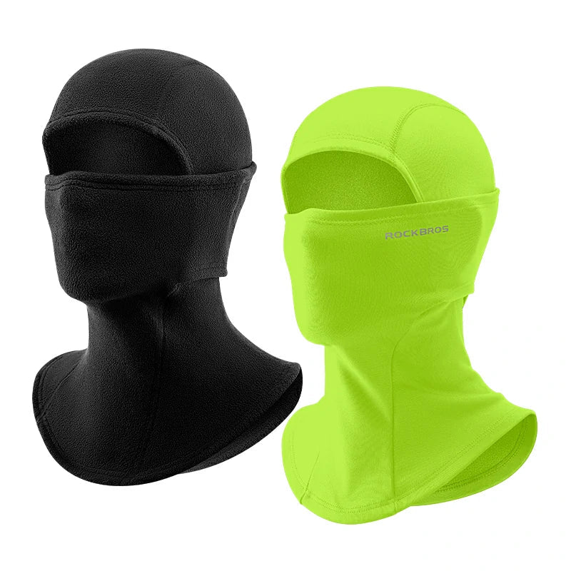 Balaclava Mask Green / Thick-fleece-Black2 option