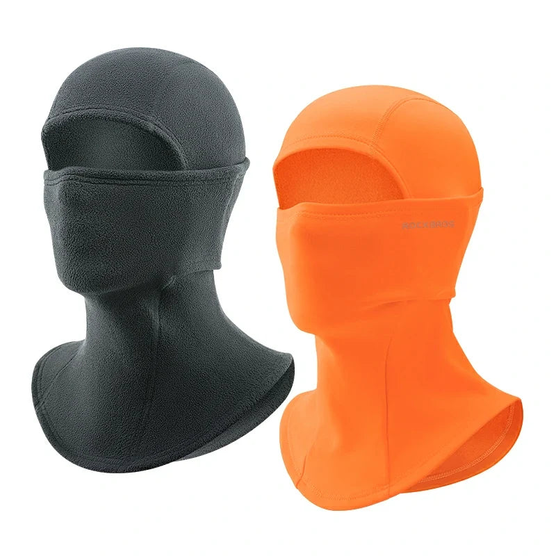 Balaclava Mask Orange / Thick-fleece-Deepgray2 option
