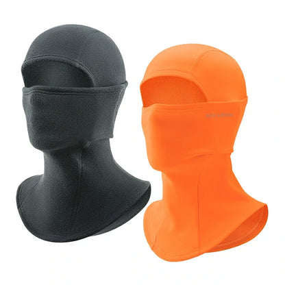 Balaclava Mask Orange / Thick-fleece-Deepgray2 option
