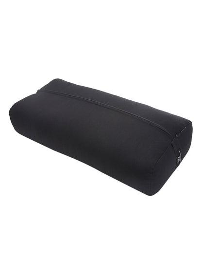Black yoga bolster by Everyday Yoga, ideal for enhancing support in various yoga poses and practices. This yoga prop is designed for optimal comfort and durability, making it a perfect addition to any yoga routine.