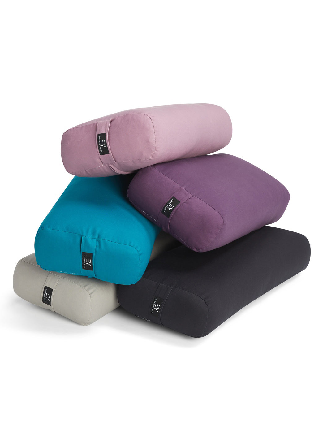 Everyday Yoga High Impact Cotton Rectangular Yoga Bolster - Plum