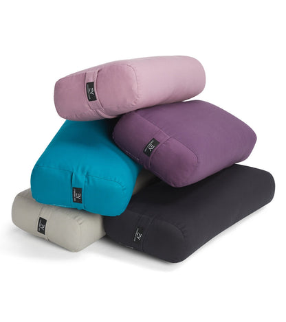 Everyday Yoga High Impact Cotton Rectangular Yoga Bolster - Slate