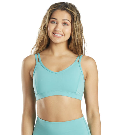 Strappy Yoga Sports Bra with a Fully Lined Design and Four-Way Stretch for a Soft Feel During Practice