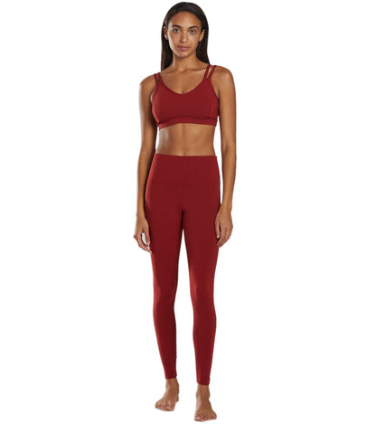 Strappy Yoga Sports Bra with a Fully Lined Design and Four-Way Stretch for a Soft Feel During Practice