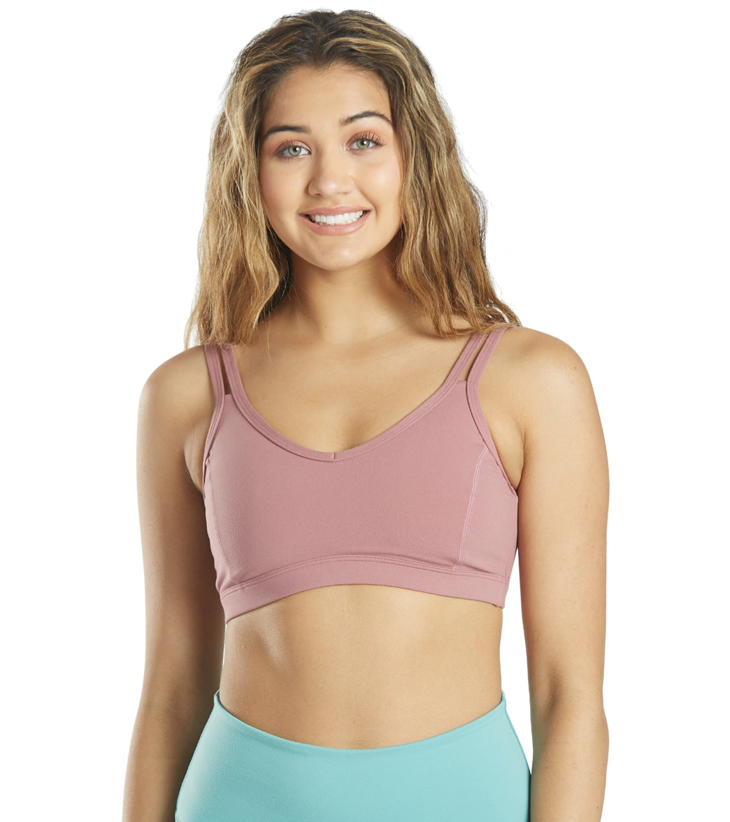 Strappy Yoga Sports Bra with a Fully Lined Design and Four-Way Stretch for a Soft Feel During Practice