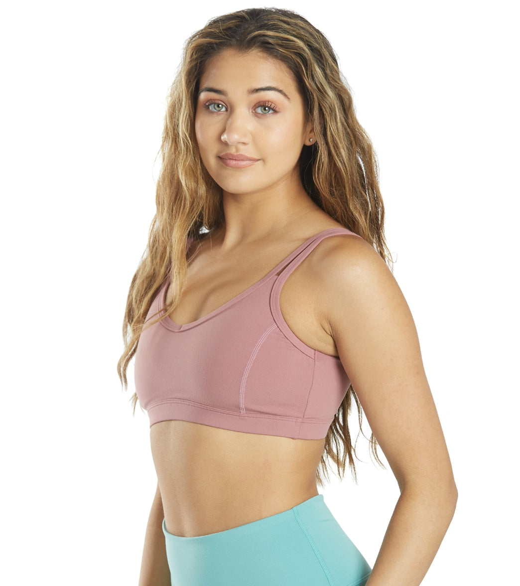Strappy Yoga Sports Bra with a Fully Lined Design and Four-Way Stretch for a Soft Feel During Practice