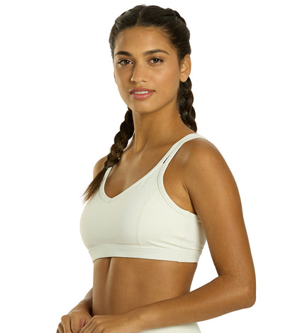 Strappy Yoga Sports Bra with a Fully Lined Design and Four-Way Stretch for a Soft Feel During Practice