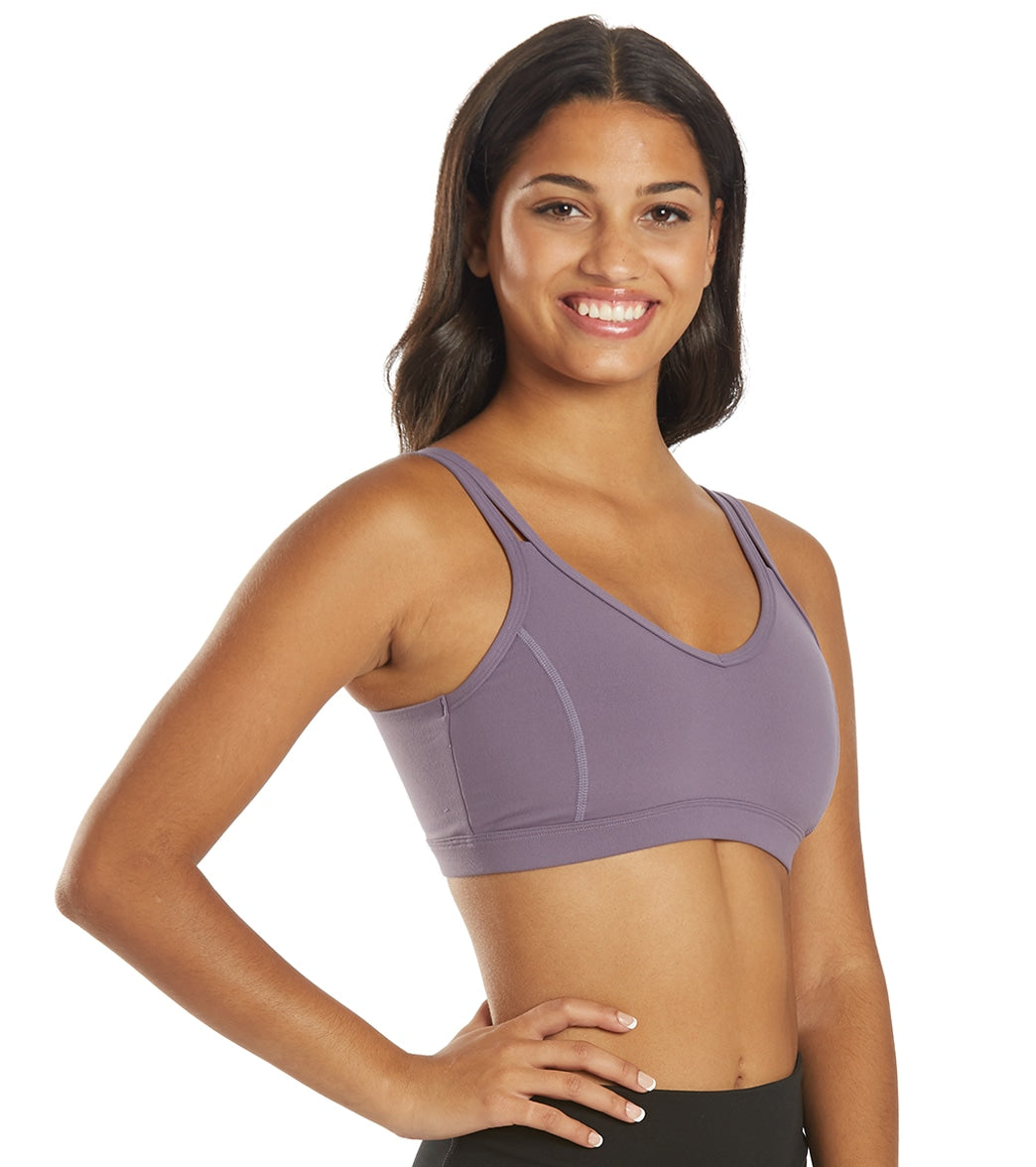 Strappy Yoga Sports Bra with a Fully Lined Design and Four-Way Stretch for a Soft Feel During Practice