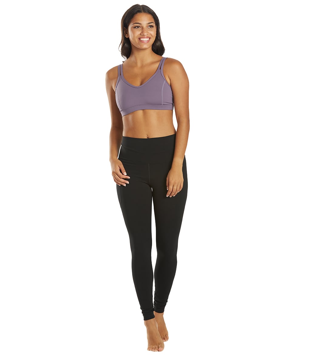 Strappy Yoga Sports Bra with a Fully Lined Design and Four-Way Stretch for a Soft Feel During Practice